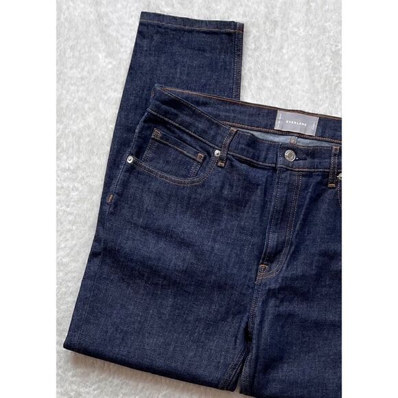 EVERLANE Ankle High Rise Skinny Jean in Dark Indigo, Size 32 - Picture 8 of 16